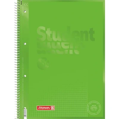 Image de Brunnen 1067926152 Bloc notes / Code de couleur étudiant Collegeblock (format A4, taille trait 26, 90 g m², 80 feuilles vertes)