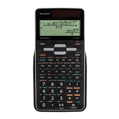 Image de Sharp EL W506TBSL Calculatrice Bureau scientifique Noir Calculatrices (Bureau, scientifique, 2 lignes, Solaire, Noir)