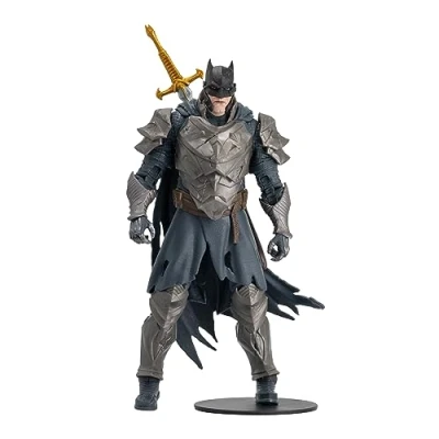 Image de McFarlane Toys DC Multiverse Figurine Batman Dark Knights of Steel 17,8 cm Incroyablement détaillée à l&#039;échelle de Conçue avec Une Ultra Articulation Comprend épée et Base