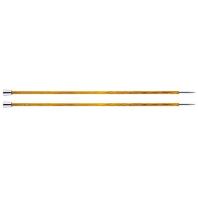 Image de KnitPro Nova Aiguilles Tricoter Royale Simple Extrémité, Bouleau/en Laiton, Multicolore, 40 cm x 3,75 mm