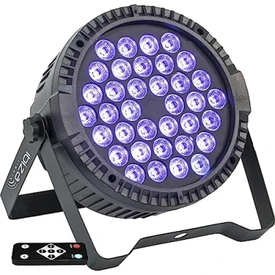 Image de Ibiza Projecteur Par Extra Plat 36 LED UV 3W THINPAR 36X3