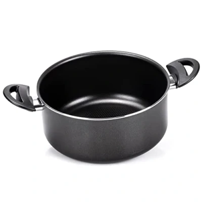 Image de Moneta Gea Casserole à 2 poignées, 24 cm, en aluminium 100% recyclé, pour chaque table de cuisson, y compris l&#039;induction, fabriquée Italie