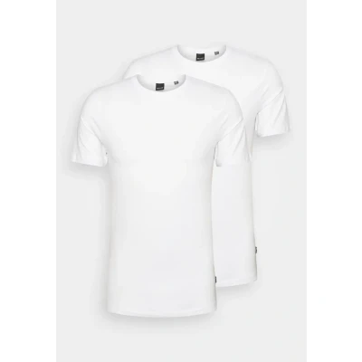 Image de Only &amp; Sons Onsbasic SLIM O NECK 2 PACK Tshirt basique, Homme, Taille: Small, White