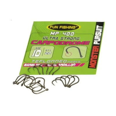 Image de Fun Fishing Hameçons MP 400 Ultra Strong Sans Ardillon (20 pcs) Taille : 12