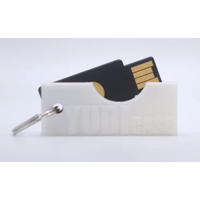Image de Yubicase Protection pour Yubikey 5 NFC / 5C Étui Anti Rayures Non Inclus (Blanc, USB A)