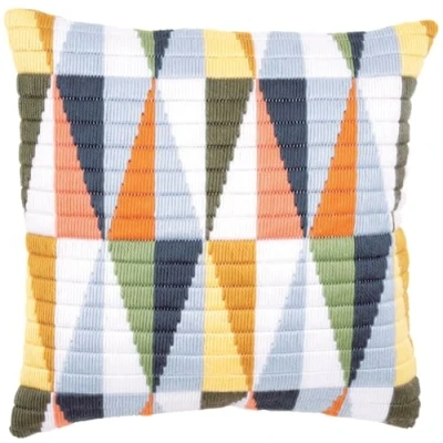 Image de Vervaco Kit coussin au point lancé Triangles