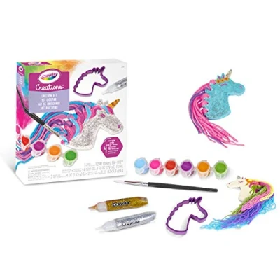 Image de CRAYOLA Creations Kit pour créer des Licornes super colorées avec de l’argile, Activité créative et idée cadeau les filles, à partir 8 ans, 04 1153