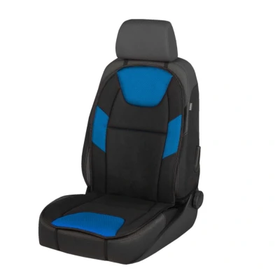 Image de WALSER 17559 Couverture de siège noir/bleu Polyester, PP (polypropylène) RENAULT: CLIO 3, MEGANE 2, PEUGEOT: 206 3/5 portes, 2008 Break