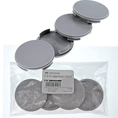 Image de CRK Lot de 4 cache moyeux 60 mm Gris Pour AEZ Dezent Dotz Enzo