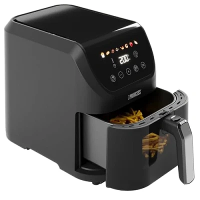 Image de Princess Slim Airfryer 5L 1500 W silencieux (55 db) Sans huile 8 programmes de cuisson Thermostat réglables Pièces compatibles lave vaisselle Revêtement antiadhésif 182240
