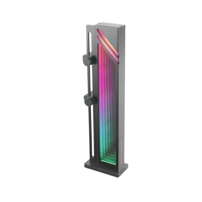 Image de MARSGAMING Mars Gaming MCA GCB, Support de Carte Graphique, ARGB Infinity Mirror Illumination, Sync GPU Holder, Base Magnétique Antidérapante, Compatibilité Universelle, Noir
