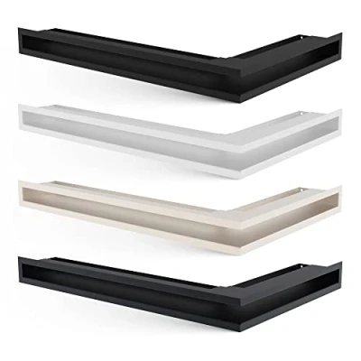 Image de Cache d&#039;aération LUFT angle gauche 80x40x9 noir