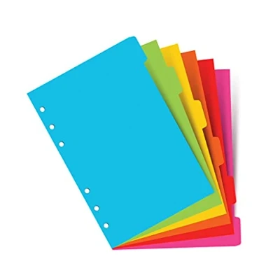 Image de A5 Bright 6 onglets vierges avec index