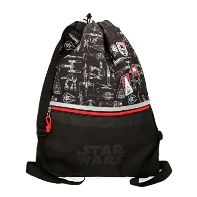 Image de Star Wars Space Mission Sac à Dos avec Fermeture Éclair Noir 35 x 46 cm Polyester