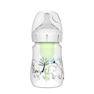 Image de Biberon bouche large 150 ml forêt PP Options +