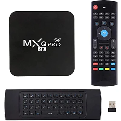 Image de MXQ PRO 5G avec mini clavier sans fil Android 13.1 TV Box RAM 2 Go ROM 16 H.265 HD 3D Dual WiFi 2.4G/5.8G Quad Core Smart Home Set Top Player