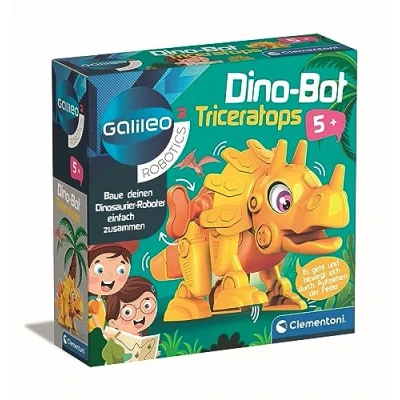 Image de Clementoni Galileo Robotics 59326 DinoBot Triceratops Kit de modélisation Dinosaure, Robot Jouet pour Enfants à partir 5 Ans