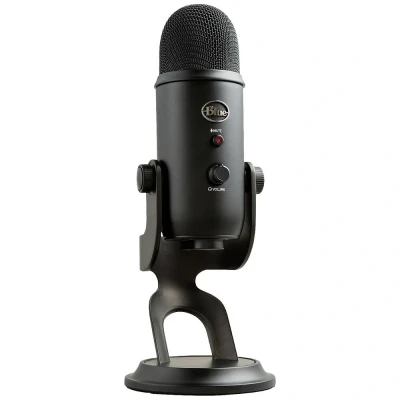 Image de Blue Microphones Yeti, Micro USB pour Enregistrer, Streaming, Gaming, Podcast, PC &amp; Mac, condensateur, avec Effets VO!CE, Support ajustable, Plug and Play Noir