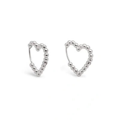 Image de SINGULARU Boucles d&#039;oreille Cora Dots en Acier d&#039;oreilles avec Motif Coeur et fermoir Congo/Click Bijoux pour Femmes Diverses finitions