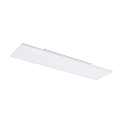 Image de Eglo connect.z Panneau LED connecté Turcona Z, plafonnier 120 x 30 cm, lampe de plafond intelligente ZigBee contrôlable par appli et commande vocale, blanc chaud froid, RGB, dimmable
