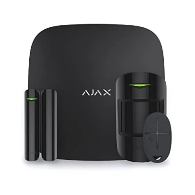 Image de Pack alarme AJAX Hub StarterKit avec détecteur de mouvement, présence et télécommande noir