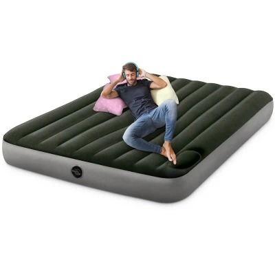 Image de INTEX Matelas downy gonfleur pied 2 places large Fiber Tech