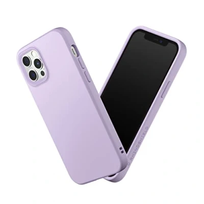 Image de RhinoShield Coque Compatible avec [iPhone 12/12 Pro] SolidSuit Fine Technologie d&#039;absorption des Chocs et Finition Premium Mate, Contour Objectif Photo Interchangeable Violet Lilas