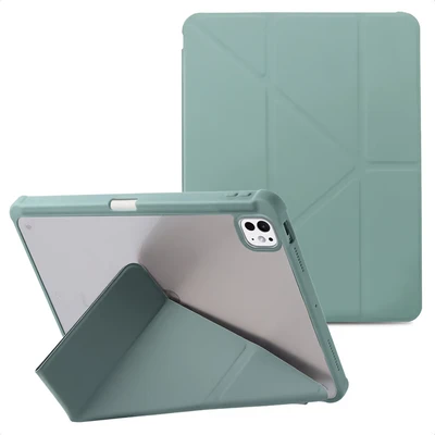 Image de imoshion Coque tablette Origami pour iPad Pro 11 (2024) M4 Vert foncé Neuf