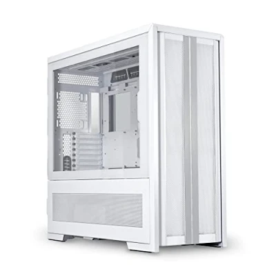 Image de LIAN LI V3000 Plus V3000PW Boîtier d&#039;ordinateur de Jeu en Verre trempé Blanc sur Les côtés Gauche