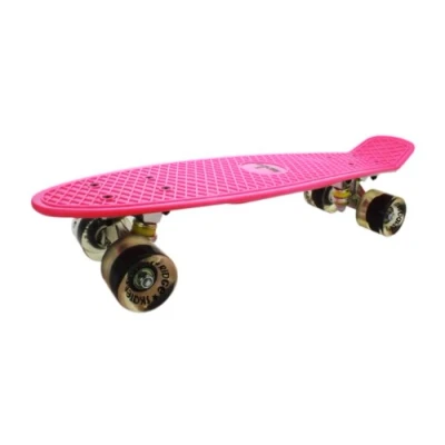 Image de Ridge Retro 27 Skateboard complet Rose/Transparent 27&#039;&#039; x 7,5&#039;&#039; 69 cm