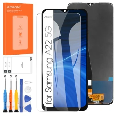 Image de Arbilato Écran pour Samsung Galaxy A22 5G A226 Tactile LCD Display Numériseur SM A226B A226B/DS A226B/DSN Remplacement Verre Panneau Assemblée Kit de Réparation