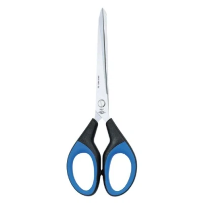 Image de Wedo 9897 Ciseaux en acier inoxydable avec poignée softcut 18 cm Noir/Bleu