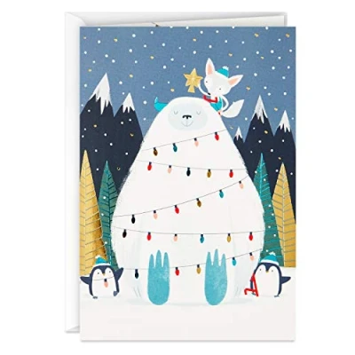 Image de Hallmark UNICEF cartes de Noël en boîte Yeti (12 et 13 enveloppes)