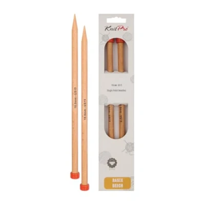 Image de KnitPro KP35212 Basix Aiguille Simple Pointe Bouleau Multicolore 25 x 0,4 5 cm