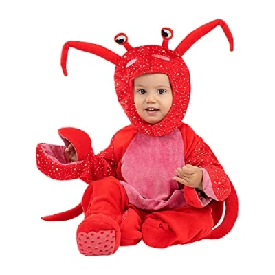 Image de Funidelia déguisement Crabe pour bébé Taille 12 24 Mois Animaux Couleur: Multicolore, Accessoire Déguisements Amusants Vos soirées.