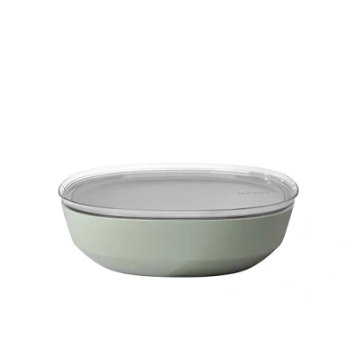 Image de Mepal Saladier avec couvercle Silueta Lavable au lave Vaisselle et résistant micro ondes Plat de service Plats à tapas 4000 ml Nordic sage