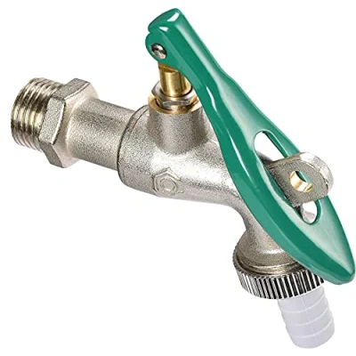 Image de Cornat Robinet à Boisseau sphérique 20,95 mm (1/2&quot;) AG avec raccord de Tuyau Verrouillable en Laiton Idéal comme extérieur/Robinet pour Machine Laver/Robinet/Robinet d&#039;arrêt
