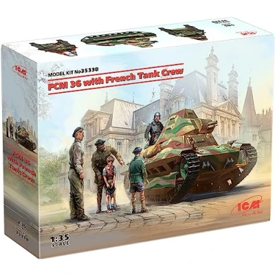 Image de ICM Maquette Char Fcm 36 with French Tank Crew