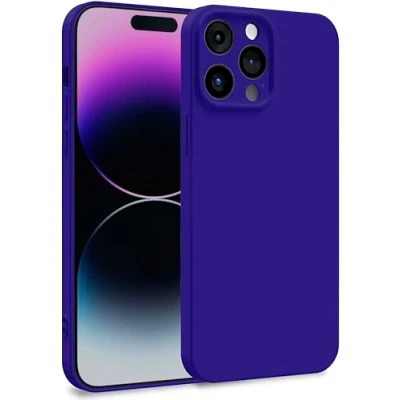 Image de MyGadget Coque pour iPhone 14 Pro Max Case Protection Rigide Anti Choc avec Doublure Microfibre Violette