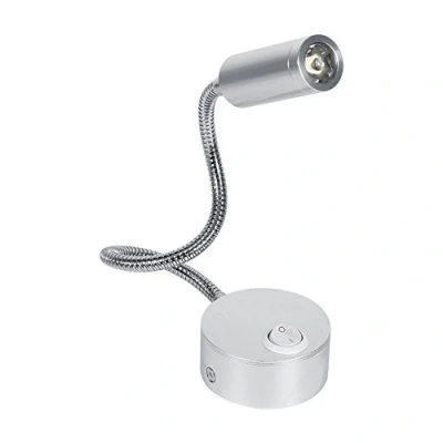 Image de Led Lampe de lit Lecture Liseuse Travail Dimmable Tactile Tête Mur avec Flexible Col cygne pour Têtes Lit, Bureau à Domicile, Studio, Hôtels(6500K Blanc froid 3W)