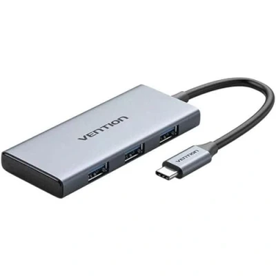 Image de Vention Toohb Base &amp; Duplicateur De Port Filaire Usb 3.2 Type C Gris