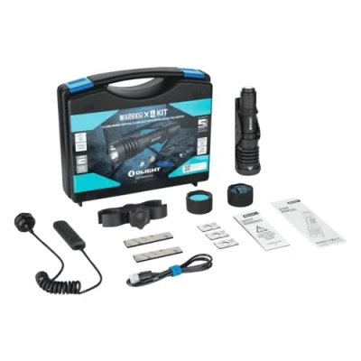 Image de OLIGHT Lampe torche LED rechargeable + kit de chasse Warrior X 4, 2600 lumens, portée 630 mètres