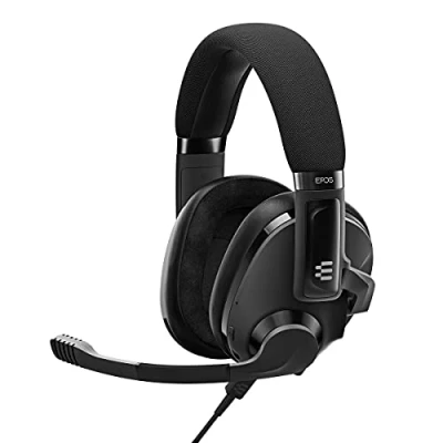 Image de Epos H3 Hybrid Casque Bluetooth pour Jeux Vidéo Câble Console &amp; PC USB A 3.5 mm Double Micro Audio Léger et Réglable Batterie Résistante Noir