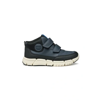 Image de Geox Flexyper BOY Bottines pour enfants, Taille: 28, Navy Cuir et textile
