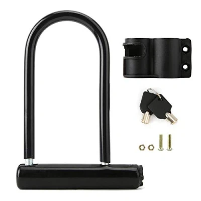 Image de vélo U Lock, robuste en alliage de zinc moto Lock sécurité antivol, serrure électrique montagne