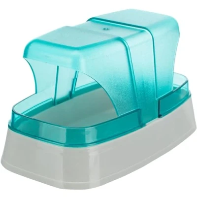 Image de Bac à sable TRIXIE 17 x 10 cm Plastique Bleu foncé/turquoise Pour hamsters et souris