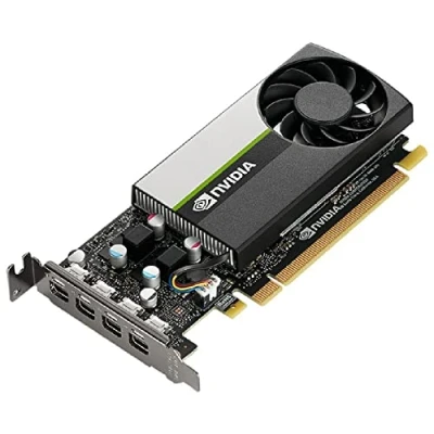 Image de PNY NVIDIA T1000 8GB Carte Graphique Professionnelle GDDR6 PCI Express 3.0 x16, Single Slot, 4X Mini DisplayPort, 8K Support, Ventilateur Actif Ultra Silencieux