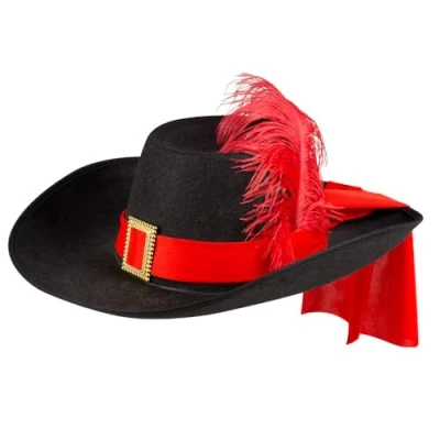 Image de Boland Chapeau de mousquetaire,Noir,Taille unique