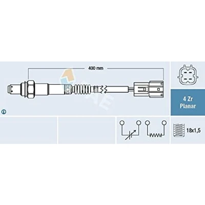 Image de FAE 77392 Sonde lambda devant le catalyseur de régulation NISSAN: MICRA 3, Almera II 3/5 portes, Tino