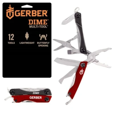 Image de Gerber Mini pince multifonction Dime, rouge (Global Box), 31 003622